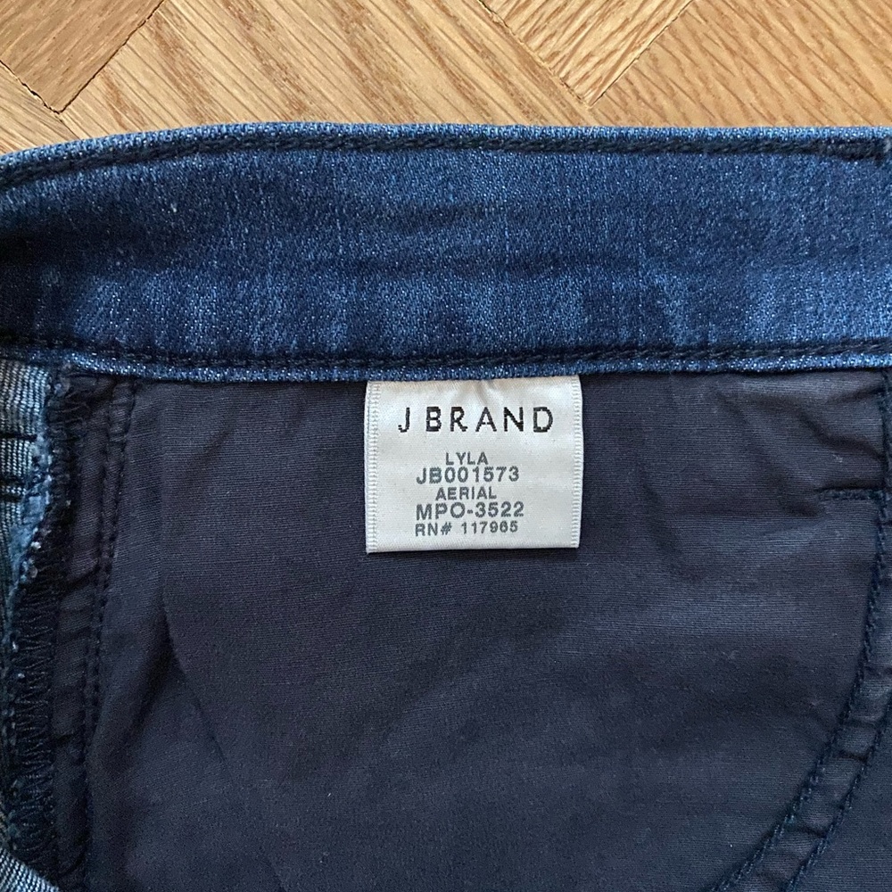 J Brand Layla Denim Mini Skirt in Aerial - Picture 3 of 5